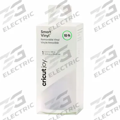 CRICUT Smart Vinyl: White, 120 in, 5 1/2 in (MPN 2008752) - Die Cutting Materials