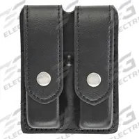 HEROS PRIDE Magazine Pouch: Black, Synthetic Leather, Plain, 5 3/4 in x 1 5/16 in, Snap Closure (MPN 1432PN). Key specifications — attr188437: Black; attr188438: Synthetic Leather; attr188431: Magazine Pouch.
