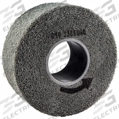 NORTON Convolute Wheel: 8 in Dia x 3 in W, 3 in Arbor, Silicon Carbide, Medium - Final Finishing Wheels for Stainless Steel & Nickel Alloys