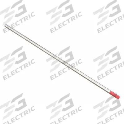 UNIWELD Tungsten Electrode: Thoriated, 3/32 in x 7 in, Red, EWTh-2 - Thoriated Tungsten Electrodes