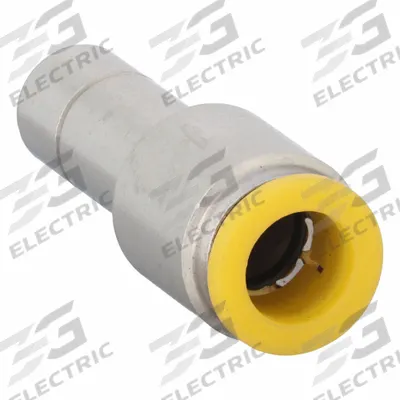 PARKER Push-Fit Adapter Fitting: 10 mm OD x 12 mm OD Size, Push-to-Connect x Push-to-Connect - Nickel-Plated Brass Tube Fittings