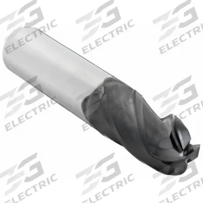 OSG Ball End Mill: Carbide, TiAlN Coated, 4 Flute, 13/32" Mill Dia, 1" LOC - General Purpose Carbide Ball End Mills