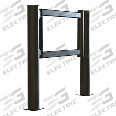 A-SAFE Swing Gate: Polymer, For 39 1/4 in Opening Wd, 23 in x 31 3/4 in - Springless Single-Door Nonmetallic
