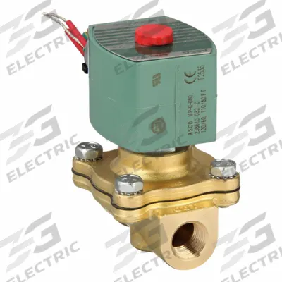 REDHAT Solenoid Valve: 2-Way, Normally Closed, 3/8 in Pipe Size, 110V AC/120V AC - 2-Way/2-Position, Normally Closed Solenoid Valves