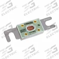 MERSEN Fuse: CNN Series, Bolt-On, Fast-Acting, 400 A, 80 V DC, Indicating, AC/DC, ANN | CNN (MPN CNN400). Key specifications — Brand: MERSEN; Series: CNN; Equivalent Fuse Series: ANN & CNN.