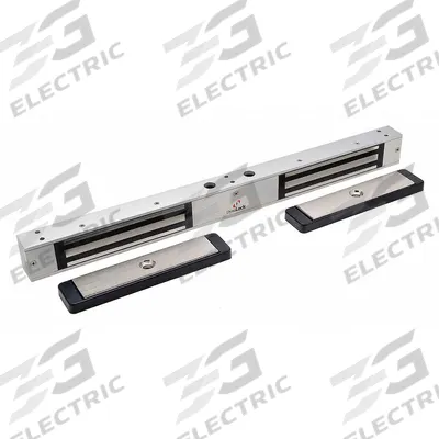 DYNALOCK Electromagnetic Lock: 10 1/2 in Lg, 1 1/4 in Wd - Double-Door Magnetic Locks