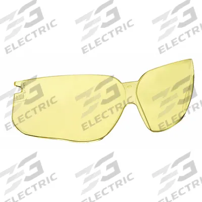 UVEX BY PIP Replacement Lens: Amber, Scratch-Resistant - Lenses for Honeywell Safety Glasses