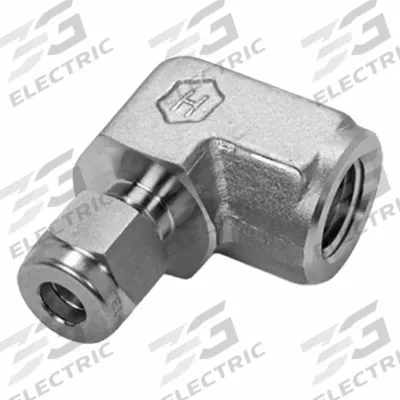 HAM-LET Compression Fitting Adapter: 1/4 in OD x 1/4 in Pipe Fitting Size - Double-Ferrule Stainless Steel Fittings