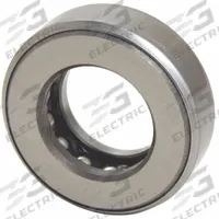 TRITAN Ball Thrust Bearing: D27, 2 1/8 in Bore Dia, 3 19/32 in Outside Dia, 0.813 in Overall Wd. Key specifications — Thrust Bearing Type: Banded Ball Thrust Bearing; Ball Material Grade: AISI 52100; System of Measurement: Inch; Bearing Industry Number: D27; Maximum Speed: 1,800 RPM Oil; Brand: TRITAN; Bearing Series: D Series.