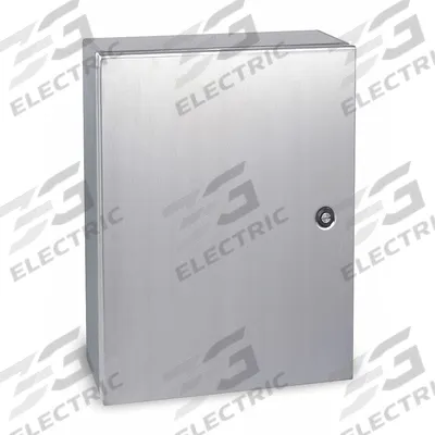 WIEGMANN Enclosure: 304 Stainless Steel, 20 in x 20 in x 6 in, NEMA 12/13/3R/4/4X - Stainless Steel Enclosures