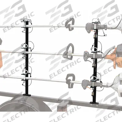 BUYERS PRODUCTS Lockable Trimmer Rack: Lockable Trimmer Rack, 36 in Overall Lg, 7 in Overall Wd (MPN LT13) - Fleet and Vehicle Maintenance