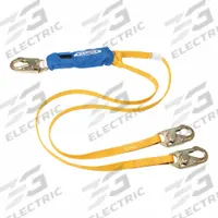 WERNER Fall Arrest Lanyard: Steel Snap Hook, Steel Snap Hook, 6 ft Lg, 310 lb Capacity (MPN C411100). Key specifications — Color: Gold; Brand: WERNER; Adjustable Length: No.