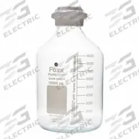 FOXX LIFE SCIENCES Glass Jugs: Colorless, Borosilicate Glass, 20 L, 230 mm, Includes Closure (MPN 1551038-FLS). Key specifications — attr1371258: Yes; attr1371256: No Handle; attr1371264: FOXX LIFE SCIENCES.