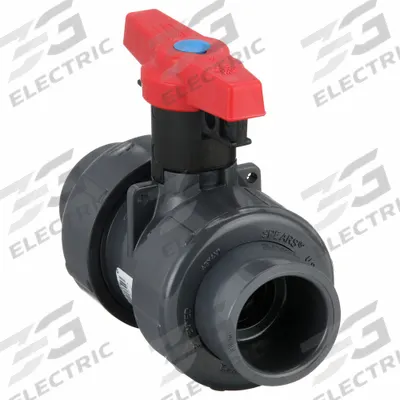 SPEARS Manual Two-Way Ball Valve: 1 in, PVC, Straight, Socket x FNPT - PVC Ball Valves