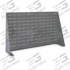 AKRO-MILS Louvered Bench Rack: 20 in x 36 in x 8 in, 1 Sides, 0 Bins, Gray (MPN 98636). Key specifications — attr38851: Gray; attr38864: Powder Coated; attr38845: AKRO-MILS.