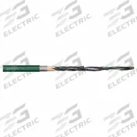 CHAINFLEX Control Cable: 16 AWG, 36 Conductors, Order by the Foot, PVC Jacket, 300 V (MPN CF6-15-36). Key specifications — Conductor Material: Copper; Minimum Bend Radius Factor - Fixed: 4 x OD; Minimum Bend Radius Factor - Flexible: 5 x OD; Includes Ground: Yes; Minimum Bend Radius Factor - E-Chain: 6.8 x OD; Resistance Properties: UV/Sunlight Resistant; Standards: IEC 60332-1-2; Product Type: Control Cable.