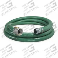 Water Suction and Discharge Hose: 2 in Hose Inside Dia., 79 psi, Green, 2 in x 2 in Fitting Size (MPN SP200-15CN-G). Key specifications — Temp. Range: 0° to 158°F; Hose Color: Green; Brand: CONTINENTAL.