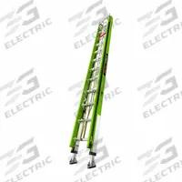 LITTLE GIANT Extension Ladder: 24 ft Ladder Size, Fiberglass, 375 lb Load Capacity, 61 lb Wt (MPN 17524-282). Key specifications — Color: Green; Brand: LITTLE GIANT; Included Features: Limited Arrest Safety Line; Removable Fly: Fixed.