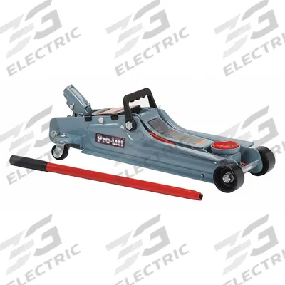 PRO-LIFT Trolley Floor Jacks: Steel, Manual Handle, Mechanical, 2 ton Load Capacity