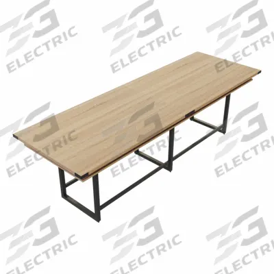 MIRELLA Conference Table: Rectangle, Fiberboard, Sand Dune, 47 1/4 in Overall Lg - Rectangular Conference Tables