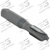 CHICAGO-LATROBE Spiral Point Tap: 3/8"-16 UNC, H3 / 2B, 3 Flute, Plug Chamfer, Black Oxide Cobalt (MPN 330317)