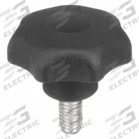 KIPP Hand Knob: 7 Point, Plastic w/ SS Thread, M8 Thread, 60 mm Thread Lg, 40 mm Dia (MPN K0154.408X60). Key specifications — Brand: KIPP.