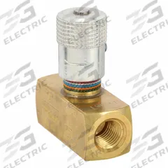 PARKER Needle Valve: 5 gpm Max Flow Rate, 1/4 in NPT, 1/4 in NPT, 2,000 psi Max Pressure, Brass (MPN N400B). Key specifications — attr1018158: Manual; attr1018114: Rotary Knob; attr1018116: Brass; attr1018117: PARKER.