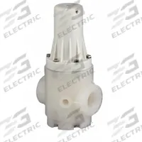 PLAST-O-MATIC Pressure Regulator: Polypropylene, FKM, NPT x NPT, 3/4 in Inlet Connection Size (MPN PRHM075V-PP). Key specifications — Brand: PLAST-O-MATIC.