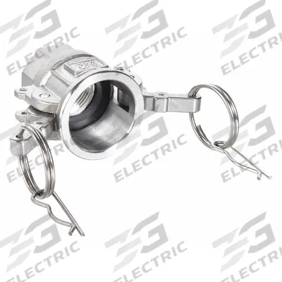 USA INDUSTRIALS Cam and Groove Coupling: 5 in Coupling Size, 5 in -8 Thread Size, 96 mm Overall Lg - Type D Stainless Steel Cam & Groove Fittings