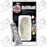 FLITZ PREMIUM POLISHING PRODUCTS Buffing Ball: Bonnet, Unthreaded Center Hole, Ball, Microfiber (MPN PB101-50). Key specifications — Texture: Soft; Material: Microfiber; Product Type: Bonnet; Compatible Tool Type: Drills; Color: White; Compatible Surface Material: Paint; Features: Buffs Out Brake Dust; Brand: FLITZ PREMIUM POLISHING PRODUCTS.