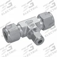 HAM-LET Compression Tee Fitting: 1/2 in OD x 1/2 in OD x 3/8 in OD Fitting Size, Tube x Tube x Tube (MPN 764LR SS 1/2 X 1/2X 3/8). Key specifications — Series: Let-Lok; Compatible Fitting Brands: Swagelok; Brand: HAM-LET.