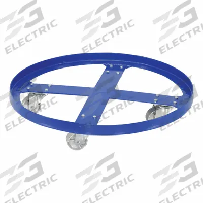APPROVED VENDOR Drum Dolly: 1,200 lb Load Capacity, For 55 gal Container Capacity, Round - Cross-Brace Drum Dollies with Support Ring