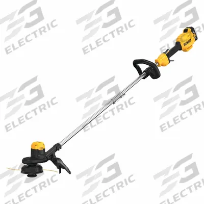 DEWALT Battery-Powered String Trimmer Kit: 13 in Cutting Wd, Straight Shaft, 38 in Shaft Lg - Battery-Powered String Trimmers