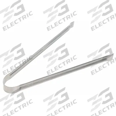 CRESTWARE Pom Tongs: 9 in Overall Lg, Silver, Stainless Steel - Serving Tongs