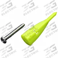 Wall Anchor: 2 in Overall Lg, Plastic, Plain, Plastic, Plain, 50 PK (MPN PCK-WC50-YS). Key specifications — Compatible Material: Drywall; Includes Screw: Yes; System of Measurement: Inch; Color: Yellow; Brand: WALLCLAW; Finish Type: Plain.