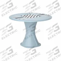 CORTECH Table: 29 in Overall Ht, 42 in Overall Dia, Game Top Included, Ballast Accepted, Blue Gray (MPN 670BGGT). Key specifications — Brand: CORTECH; Accepts Ballast: Ballast Accepted; Table Material: Polyethylene; Furniture Series: Endurance.