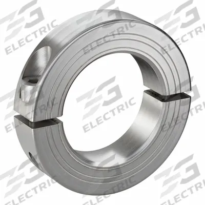 RULAND MANUFACTURING Shaft Collar: 2-Piece, Metric with Inch Bore, Round, Clamp-On - Stainless Steel Shaft Collars