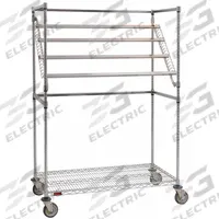 APPROVED VENDOR Specialized Medical Supply Cart: Steel, (2) Swivel/(2) Swivel with Brake, Silver (MPN SWC2448C). Key specifications — Material: Steel; Brand: APPROVED VENDOR; Caster/Wheel Configuration: (2) Swivel with Brake; Cabinet Color: Silver.