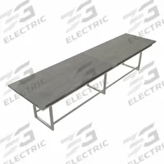 MIRELLA Conference Table: Rectangle, Fiberboard, Stone Gray, 47 1/4 in Overall Lg, 192 in Overall Wd (MPN MRH16SGY). Key specifications — attr987891: Traditional Leg; attr987894: Fiberboard; attr987867: Steel; attr987857: MIRELLA; attr987872: Steel.