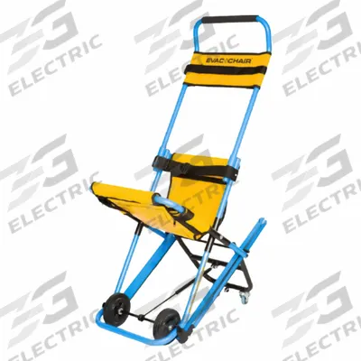 EVAC-CHAIR Evacuation Stair Chair: 500 lb Load Capacity, Manual, Descending, Aluminum - Assisted Evacuation Chairs