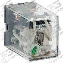 OMRON General Purpose Relays: Socket Mounted, 110/120V AC, DPDT, 8 Pins/Terminals, D Socket (MPN LY2-0-AC110/120). Key specifications — Brand: OMRON; Base Type: Square; Mounting Style: Plug-In; Electrical Connection: PCB Terminal; Manufacturer Part Number: LY2-0-AC110/120; Series: LY.