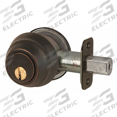 MASTER LOCK Deadbolt Lock: Cylindrical, 1 3/8 in Door Thick - Max - Standard Cylindrical Deadbolts