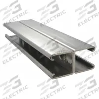 Strut Channel, Slotted Back-to-Back: 304 Stainless Steel, Polished, 14 ga Gauge, Slotted Holes (MPN S45810SB78). Key specifications — Material: 304 Stainless Steel; Color: Silver; Finish: Polished; Slot Type: Slotted; Brand: CALBRITE.