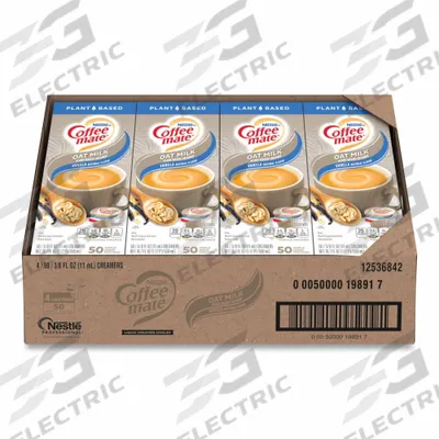 COFFEE MATE Coffee Creamer: Vanilla, 0.375 fl oz Item Size, Single-Serve Tub - Creamers