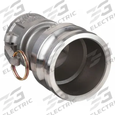 DIXON VALVE & COUPLING Cam and Groove Adapter: 125 psi Max. Working Pressure @ 70 F, 5 7/8 in Overall Lg - Type DA Stainless Steel Cam & Groove Fittings