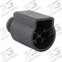 SOURIAU Electrical Connector: Trim Trio UTL 10, In-Line Receptacle, 6 Contacts, 16 A, IP68/IP69K (MPN UTL1102G1W3S). Key specifications — Wire Size: 30 AWG to 14 AWG; Includes Contacts: Contacts Not Included; Brand: SOURIAU; Coupling Type: Push-Pull; IP Rating: IP69K; Series: Trim Trio UTL; Contact Gender: Female; Voltage Rating: 500V (IEC).