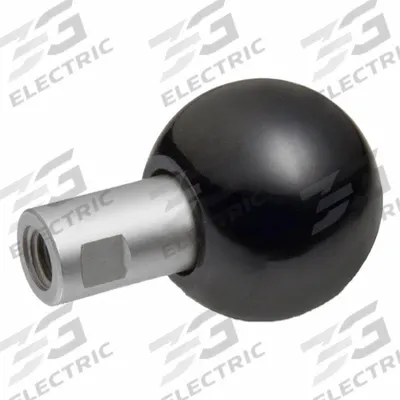 JW WINCO Revolving Ball Knobs: Ball, Plastic w/ SS Thread, M12 Thread, 31 mm Thread Lg - Revolving Ball Knobs with Threaded Hole