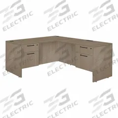 REGENCY Desk: Particle Board, Oak, 2 Pedestals, 4 Drawers, 71 in Overall Wd, 29 in Overall Ht (MPN LLD713547NO). Key specifications — Desktop Material: Particle Board; Includes Modesty Panel: Yes; Pedestal Location: Double Pedestal; Kit Product Type: Double Pedestal Desk; Desktop Color: Oak; Brand: REGENCY; Frame Color: Noble Oak; Frame Material: Particle Board.