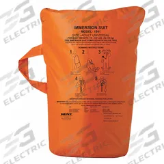 KENT SAFETY Immersion Suit Replacement Bag: Orange, 59ME32, 154100-200-004-13, 15 1/2 lb Buoyancy (MPN 154300-200-004-13). Key specifications — Compatible with Grainger Part Number: 59ME32; Compatible with Manufacturer Model Number: 154100-200-004-13; Manufacturer Part Number: 154300-200-004-13; Brand: KENT SAFETY; Color: Orange.