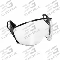 KASK Hard Hat Visor: Clear Lens Color, Anti-Fog/Scratch-Resistant, Clip-On Mounting (MPN WVI00038-500). Key specifications — Lens Color: Clear; Mounting Style: Clip-On; Frame Color: Black.